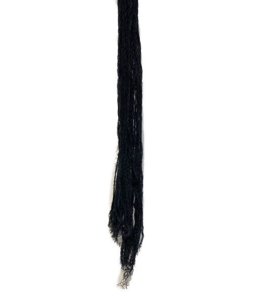 JIL SANDER（ジルサンダー）JIL SANDER (ジルサンダー) 20SS フリンジニット ブラック サイズ:44の古着・服飾アイテム