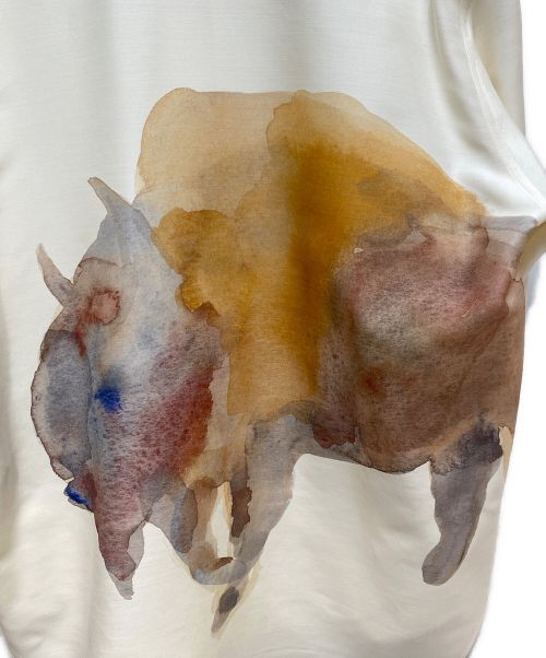 JIL SANDER（ジルサンダー）JIL SANDER (ジルサンダー) BISON オーバーサイズシャツ アイボリー サイズ:40の古着・服飾アイテム