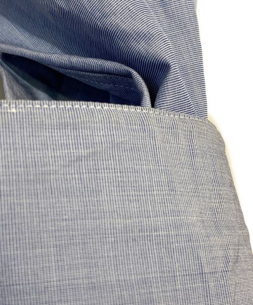 JIL SANDER（ジルサンダー）JIL SANDER (ジルサンダー) 20AW エンブロイダリーノーカラーシャツ スカイブルー サイズ:40の古着・服飾アイテム