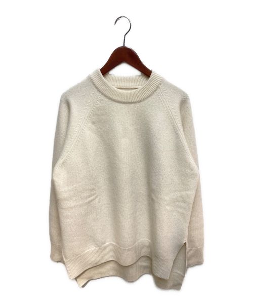 JIL SANDER（ジルサンダー）JIL SANDER (ジルサンダー) クルーネックニット アイボリー サイズ:46の古着・服飾アイテム