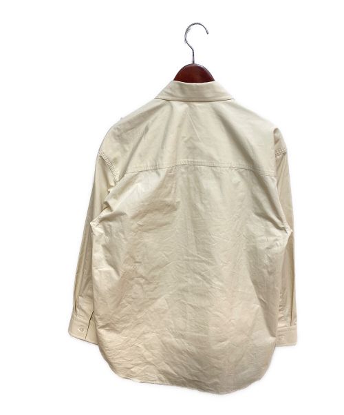 JIL SANDER（ジルサンダー）JIL SANDER (ジルサンダー) NEVER FADE AWAY プレートシャツ アイボリー サイズ:44の古着・服飾アイテム