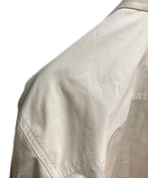 JIL SANDER（ジルサンダー）JIL SANDER (ジルサンダー) NEVER FADE AWAY プレートシャツ アイボリー サイズ:44の古着・服飾アイテム