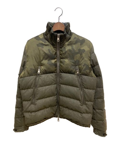 MONCLER（モンクレール）MONCLER (モンクレール) 切替ダウンジャケット オリーブ サイズ:2の古着・服飾アイテム