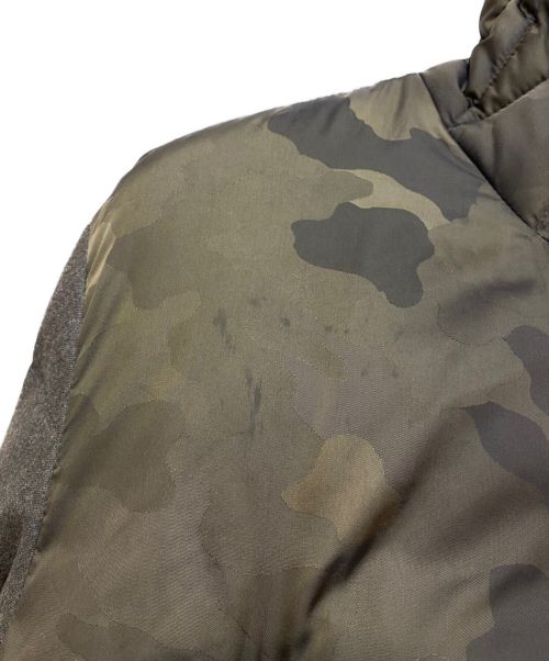 MONCLER（モンクレール）MONCLER (モンクレール) 切替ダウンジャケット オリーブ サイズ:2の古着・服飾アイテム
