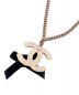 CHANEL (シャネル) ココマークリボンネックレス ゴールド×ブラック サイズ:-：39800円