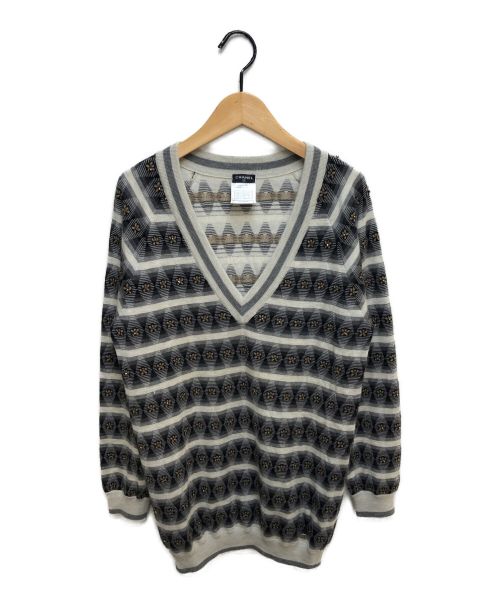 CHANEL（シャネル）CHANEL (シャネル) 装飾ニット サイズ:36の古着・服飾アイテム