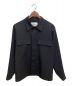JIL SANDER（ジルサンダー）の古着「ウールギャバジンシャツ」｜ブラック