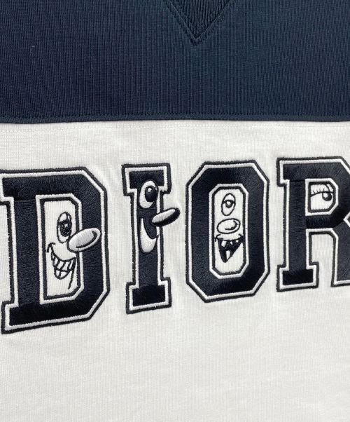 Christian Dior（クリスチャン ディオール）Christian Dior (クリスチャン ディオール) 21AW 切替Tシャツ ホワイト サイズ:XXSの古着・服飾アイテム