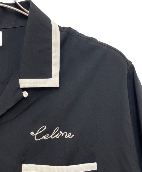 CELINE（セリーヌ）CELINE (セリーヌ) 21SS ボウリングシャツ ブラック サイズ:39の古着・服飾アイテム