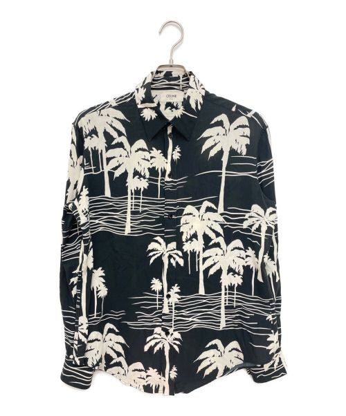 CELINE（セリーヌ）CELINE (セリーヌ) 21SS パームツリーシャツ ブラック サイズ:38の古着・服飾アイテム