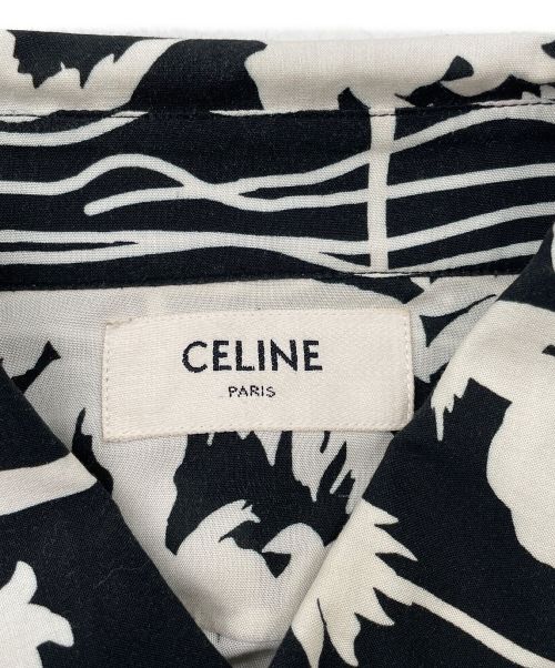 CELINE（セリーヌ）CELINE (セリーヌ) 21SS パームツリーシャツ ブラック サイズ:38の古着・服飾アイテム