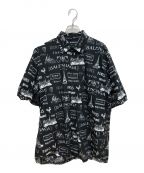 BALENCIAGAバレンシアガ）の古着「プリントシャツ」｜ブラック