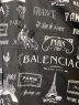 中古・古着 BALENCIAGA (バレンシアガ) プリントシャツ ブラック サイズ:39：32800円