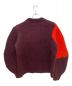 JIL SANDER (ジルサンダー) バイカラーニット ボルドー×オレンジ サイズ:46：49800円