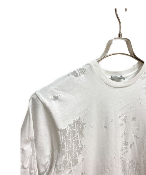 Dior（ディオール）Dior (ディオール) オブリークジャガードTシャツ ホワイト サイズ:Mの古着・服飾アイテム