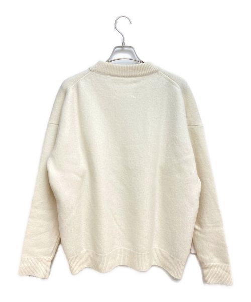 JIL SANDER（ジルサンダー）JIL SANDER (ジルサンダー) バイソンプリントニット アイボリー サイズ:46の古着・服飾アイテム