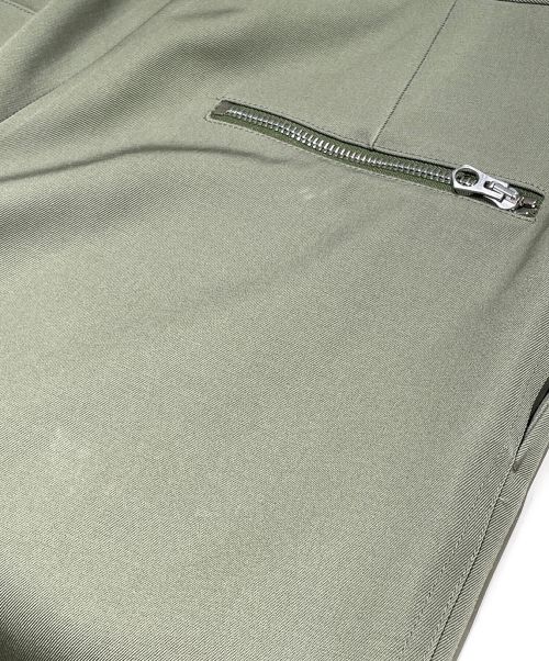 JIL SANDER（ジルサンダー）JIL SANDER (ジルサンダー) ウールパンツ オリーブ サイズ:44の古着・服飾アイテム