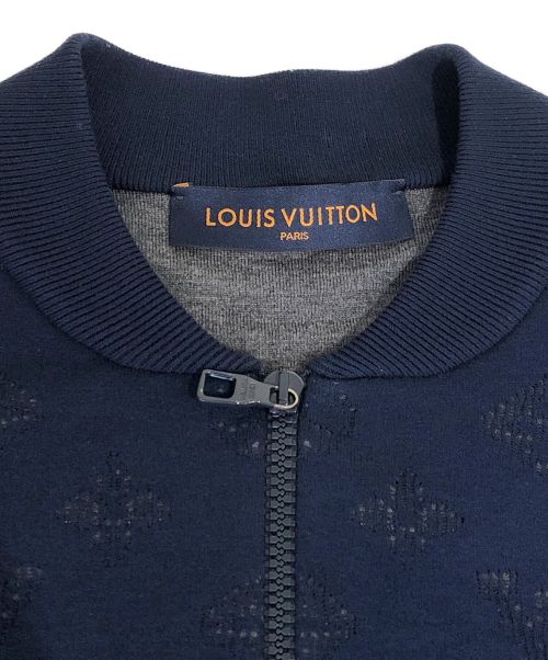 LOUIS VUITTON（ルイ ヴィトン）LOUIS VUITTON (ルイ ヴィトン) ドロップニードルモノグラムボンバー ネイビー サイズ:Mの古着・服飾アイテム