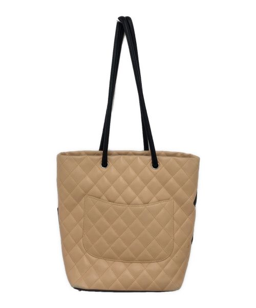 CHANEL（シャネル）CHANEL (シャネル) カンボンライン トートバッグ ベージュ サイズ:-の古着・服飾アイテム