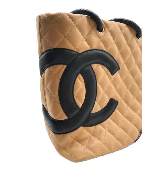 CHANEL（シャネル）CHANEL (シャネル) カンボンライン トートバッグ ベージュ サイズ:-の古着・服飾アイテム