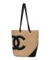 CHANEL（シャネル）の古着「カンボンライン トートバッグ」｜ベージュ