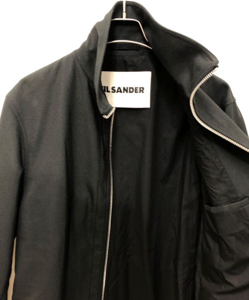 JIL SANDER（ジルサンダー）JIL SANDER (ジルサンダー) 22SS Sport Zip-Up Overcoat(スポーツジップアップオーバーコート) ブラック サイズ:46の古着・服飾アイテム