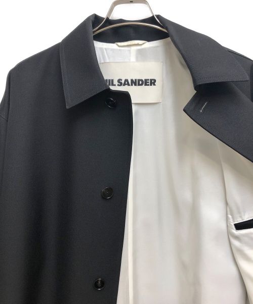 JIL SANDER（ジルサンダー）JIL SANDER (ジルサンダー) ギャバジンコート ブラック サイズ:44の古着・服飾アイテム