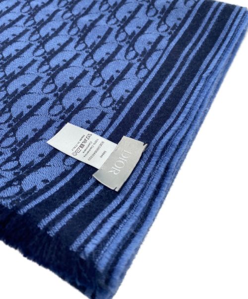 Dior（ディオール）Dior (ディオール) DIOR OBLIQUE SCARF ネイビー サイズ:-の古着・服飾アイテム