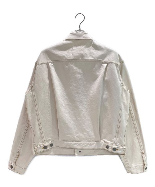 Maison Margiela（メゾンマルジェラ）Maison Margiela (メゾンマルジェラ) オーバーサイズドデストロイデニムジャケット アイボリー サイズ:52の古着・服飾アイテム