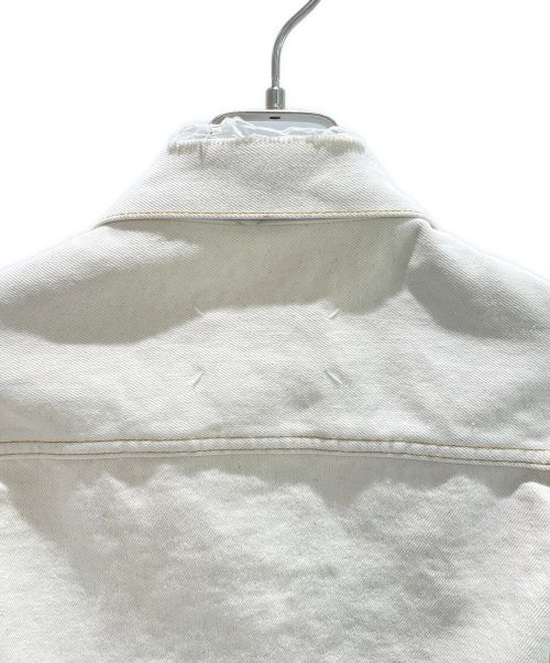 Maison Margiela（メゾンマルジェラ）Maison Margiela (メゾンマルジェラ) オーバーサイズドデストロイデニムジャケット アイボリー サイズ:52の古着・服飾アイテム