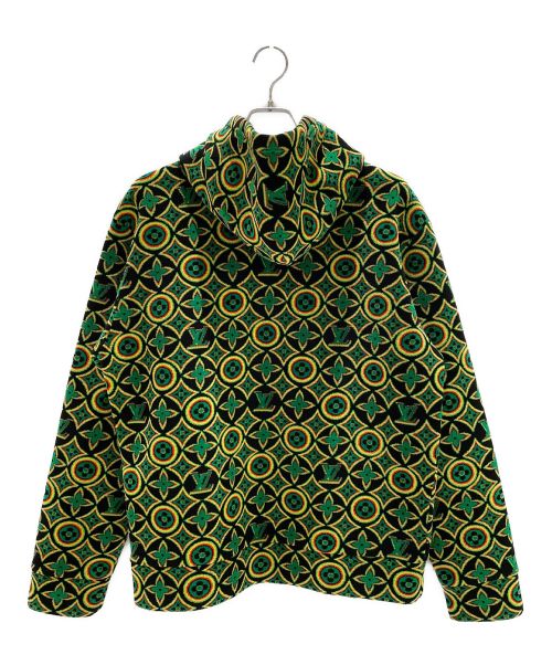 LOUIS VUITTON（ルイ ヴィトン）LOUIS VUITTON (ルイ ヴィトン) ジャマイカンフラワージップフーディ グリーン サイズ:XLの古着・服飾アイテム