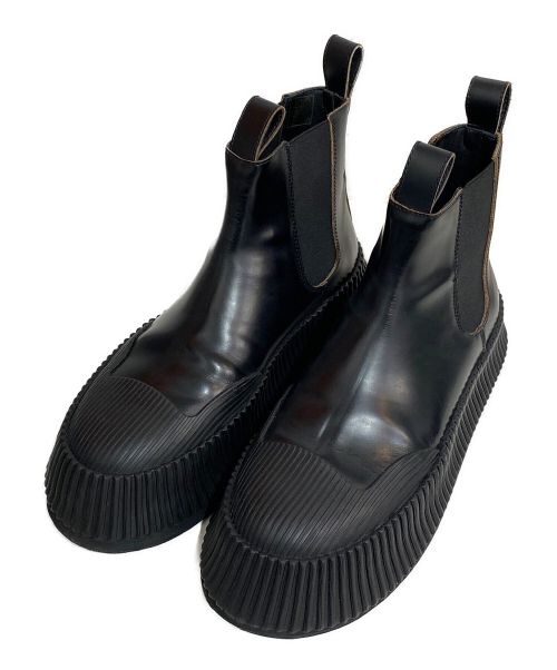 JIL SANDER（ジルサンダー）JIL SANDER (ジルサンダー) サイドゴアブーツ ブラック サイズ:41の古着・服飾アイテム