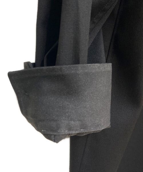 JIL SANDER（ジルサンダー）JIL SANDER (ジルサンダー) ノーカラーシャツ ブラック サイズ:38の古着・服飾アイテム