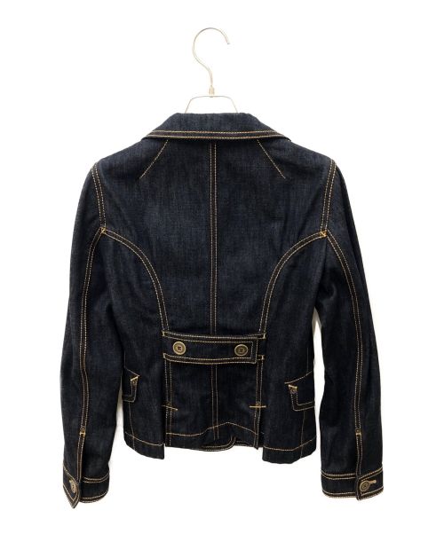 LOUIS VUITTON（ルイ ヴィトン）LOUIS VUITTON (ルイ ヴィトン) ステッチデニムジャケット ネイビー サイズ:36の古着・服飾アイテム
