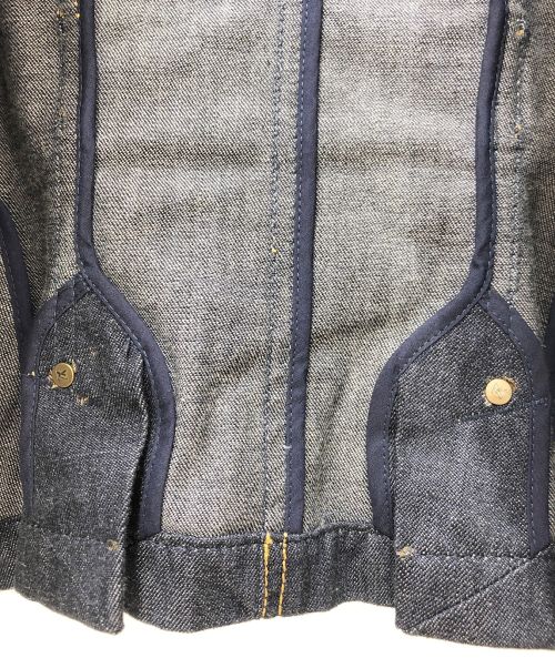 LOUIS VUITTON（ルイ ヴィトン）LOUIS VUITTON (ルイ ヴィトン) ステッチデニムジャケット ネイビー サイズ:36の古着・服飾アイテム