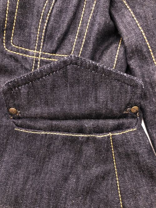 LOUIS VUITTON（ルイ ヴィトン）LOUIS VUITTON (ルイ ヴィトン) ステッチデニムジャケット ネイビー サイズ:36の古着・服飾アイテム