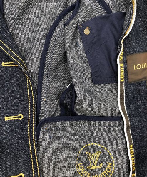 LOUIS VUITTON（ルイ ヴィトン）LOUIS VUITTON (ルイ ヴィトン) ステッチデニムジャケット ネイビー サイズ:36の古着・服飾アイテム