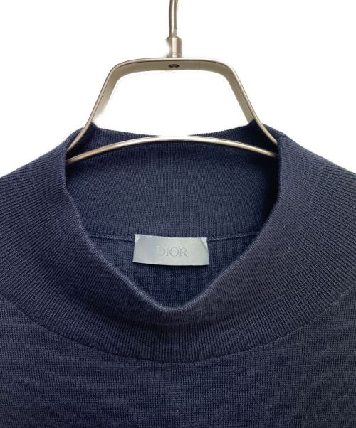 Dior（ディオール）DIOR (ディオール) 21AW モックネックニット ネイビー サイズ:Lの古着・服飾アイテム