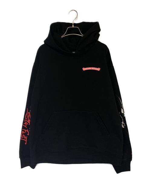 CHROME HEARTS（クロムハーツ）CHROME HEARTS (クロムハーツ) Stay Fast Hoodie ブラック サイズ:XLの古着・服飾アイテム