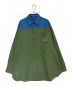 RAF SIMONS（ラフシモンズ）の古着「Oversize Bicolor Denim Shirt」｜グリーンブルー
