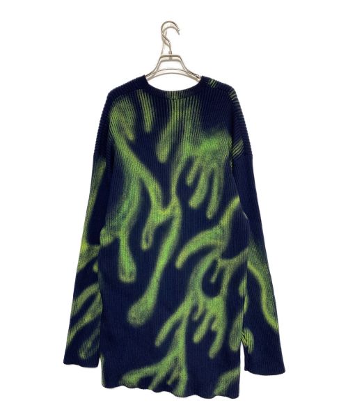 BALENCIAGA（バレンシアガ）BALENCIAGA (バレンシアガ) Green Flame Oversized Sweater ネイビー サイズ:Sの古着・服飾アイテム