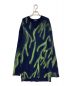 BALENCIAGA（バレンシアガ）の古着「Green Flame Oversized Sweater」｜ネイビー