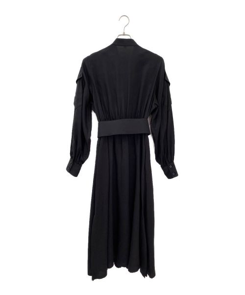 HYKE（ハイク）HYKE (ハイク) レイヤードブラウスワンピース ブラック サイズ:2の古着・服飾アイテム