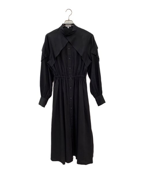 HYKE（ハイク）HYKE (ハイク) レイヤードブラウスワンピース ブラック サイズ:2の古着・服飾アイテム