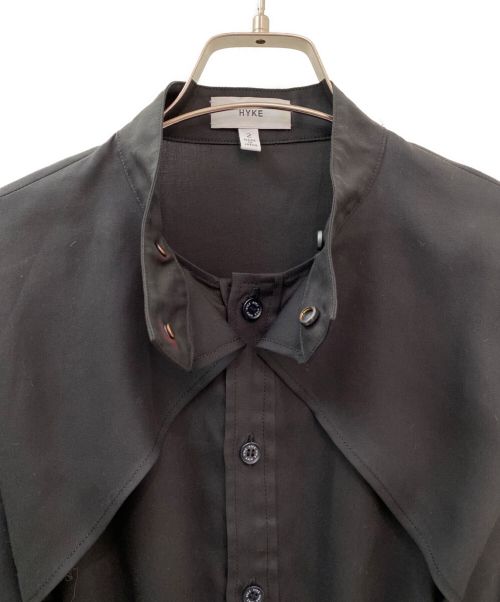 HYKE（ハイク）HYKE (ハイク) レイヤードブラウスワンピース ブラック サイズ:2の古着・服飾アイテム