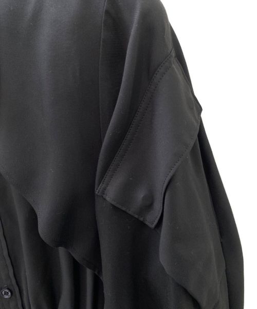 HYKE（ハイク）HYKE (ハイク) レイヤードブラウスワンピース ブラック サイズ:2の古着・服飾アイテム