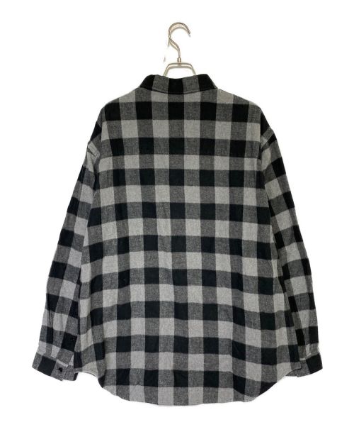 BALENCIAGA（バレンシアガ）BALENCIAGA (バレンシアガ) チェックシャツ グレー サイズ:38の古着・服飾アイテム