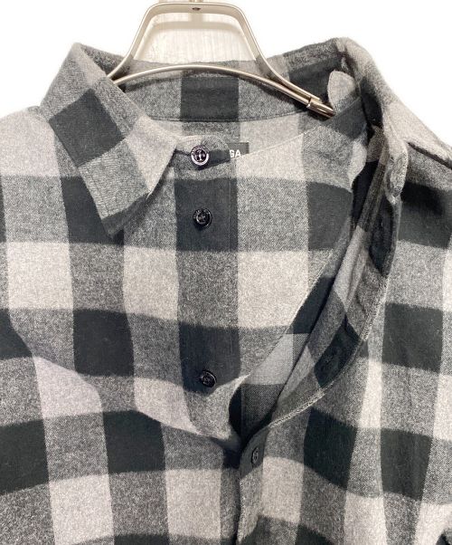 BALENCIAGA（バレンシアガ）BALENCIAGA (バレンシアガ) チェックシャツ グレー サイズ:38の古着・服飾アイテム