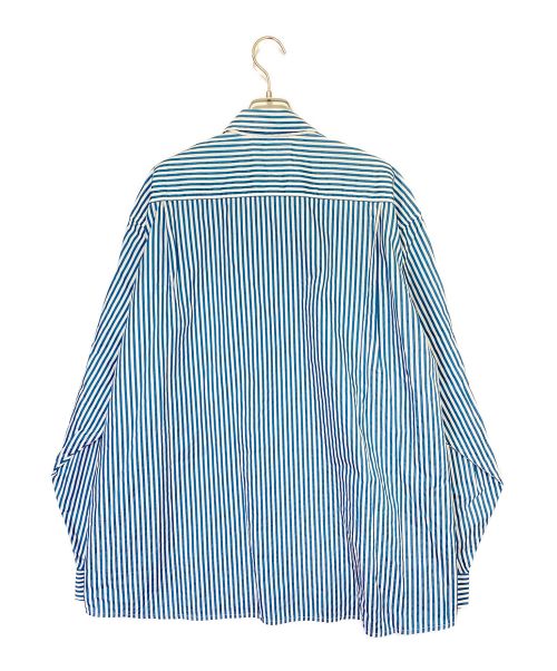 BALENCIAGA（バレンシアガ）BALENCIAGA (バレンシアガ) オーバーサイズストライプシャツ スカイブルー サイズ:42の古着・服飾アイテム