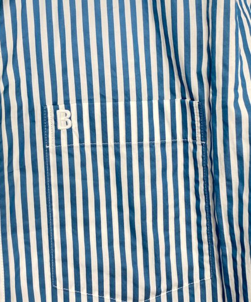 BALENCIAGA（バレンシアガ）BALENCIAGA (バレンシアガ) オーバーサイズストライプシャツ スカイブルー サイズ:42の古着・服飾アイテム